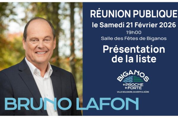 réunion publique de présentation de la liste à Biganos
