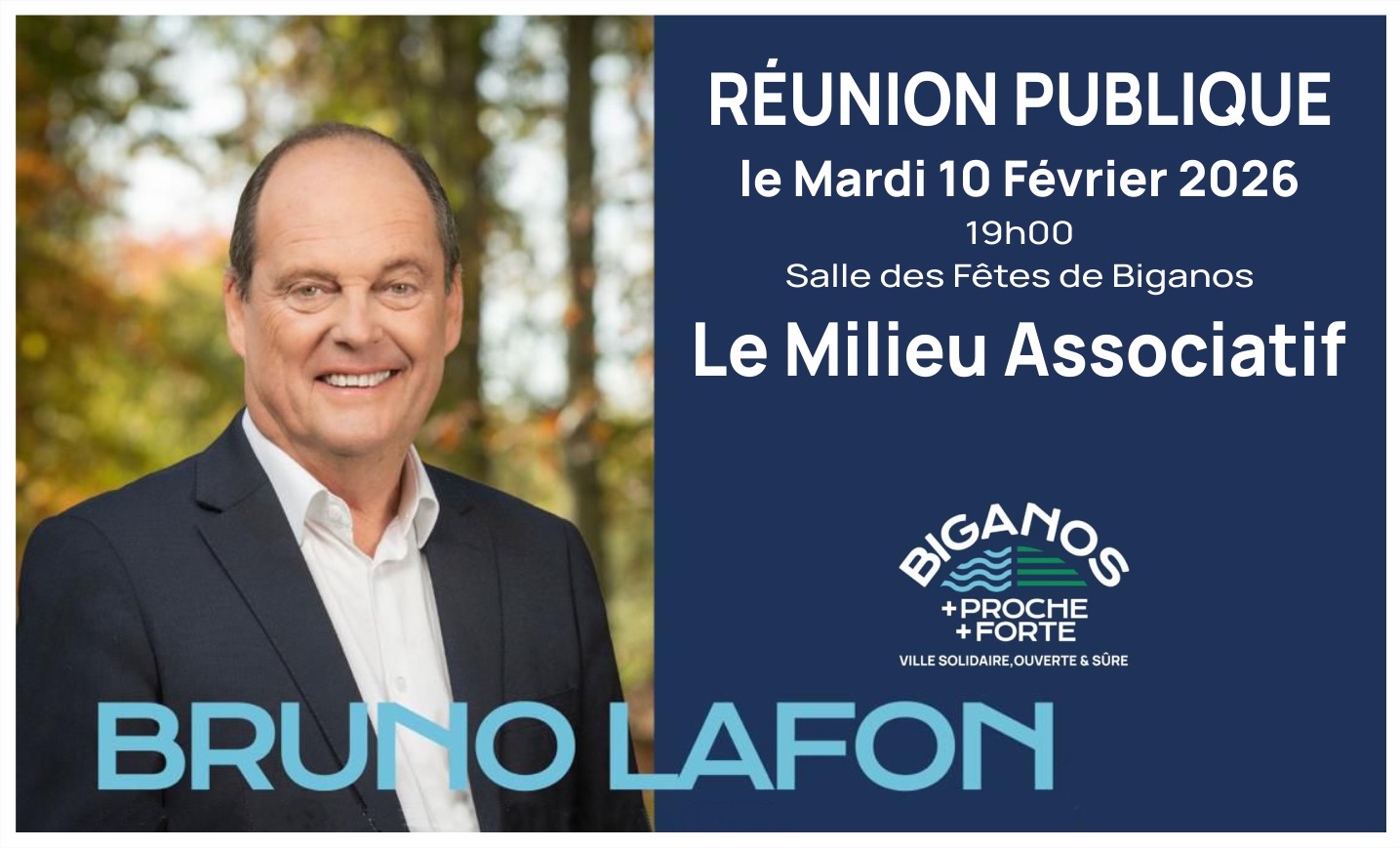 Réunion publique sur le thème du milieu associatif à Biganos